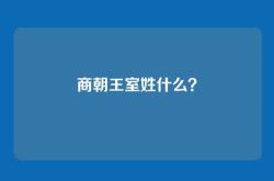 商朝王室姓什么？