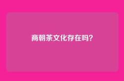 商朝茶文化存在吗？