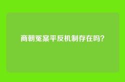 商朝冤案平反机制存在吗？